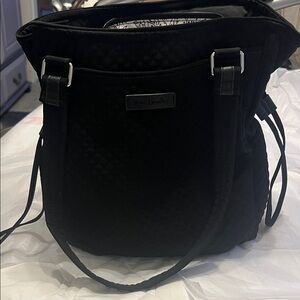 Vera Bradley Black Quilted Glenna Satchel